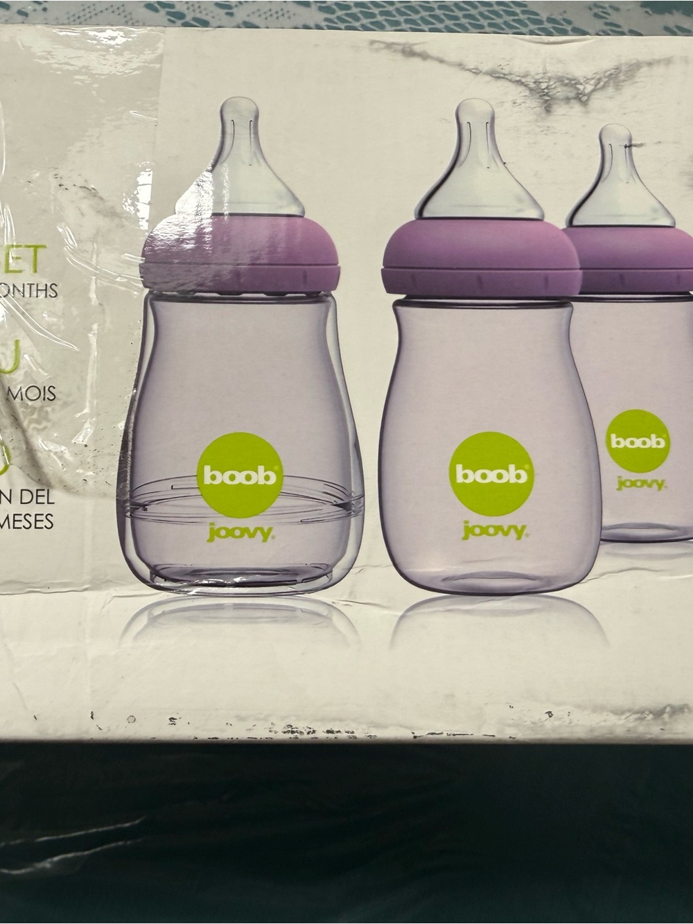 Joovy Boob Purple Baby Bottle - Pack of 6